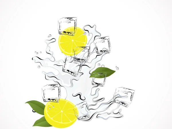 Zitronenwasser — Stockvektor