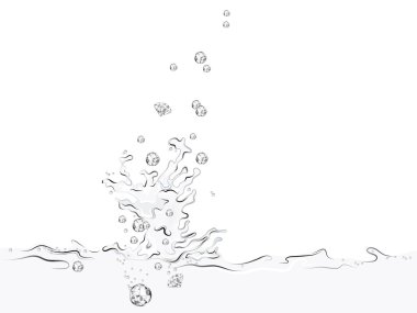 Diamond splash clipart