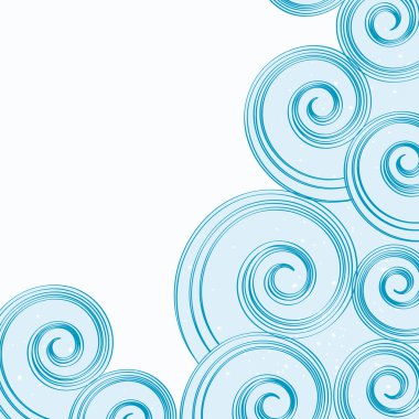 Background of abstract blue water waves. clipart