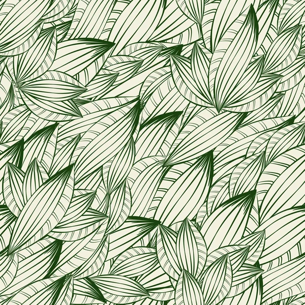 Plante motif abstrait sans couture — Image vectorielle