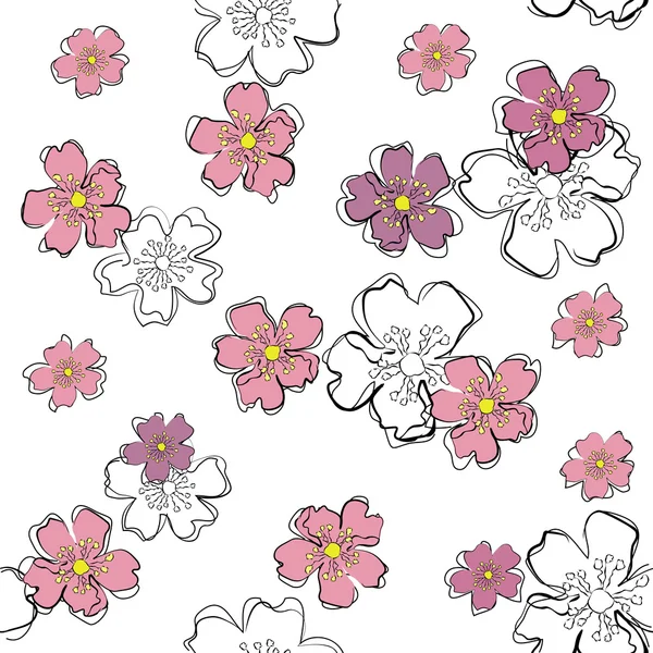 Floral seamless — Stock Vector