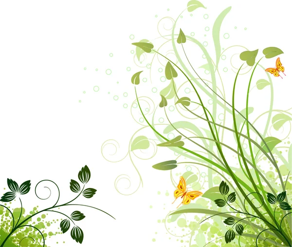 Florales Hintergrunddesign — Stockvektor