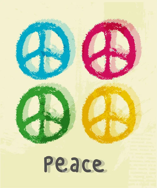 Illustration du signe de paix — Image vectorielle