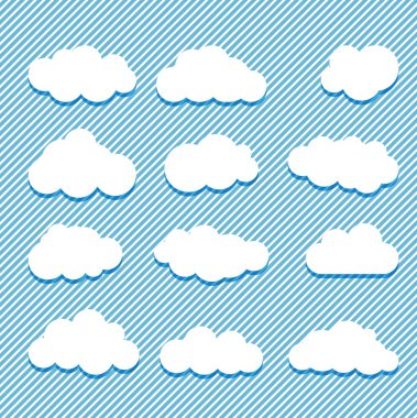 clouds collection clipart