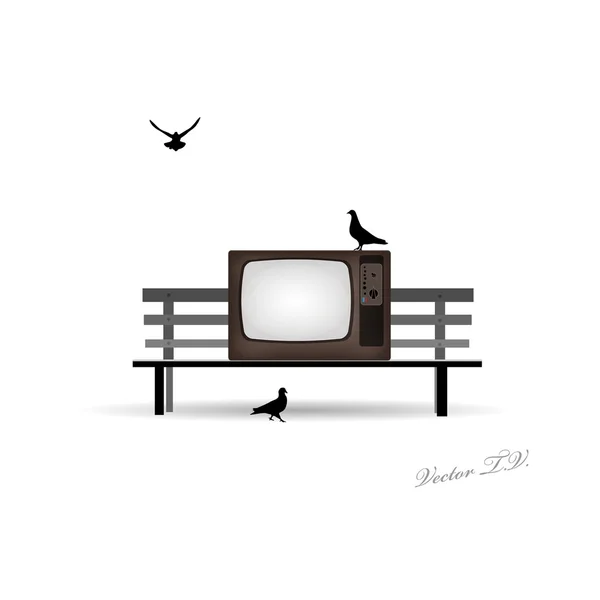 Cute retro tv向量 — 图库矢量图片