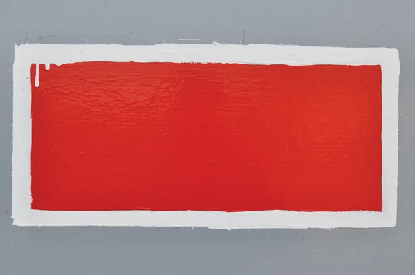 Red Hand-Painted Proibição Aviso Sinal fundo, Horizontal — Fotografia de Stock