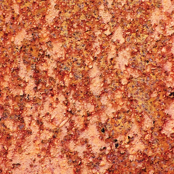 Roest metalen textuur, oude verweerde geroest gecorrodeerde gekleurde achtergrond — Stockfoto