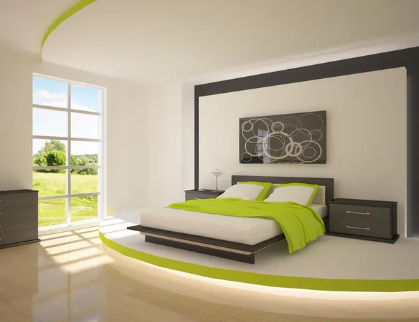 Дизайн спальни — стоковое фото