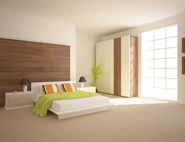 Interior kamar tidur modern — Stok Foto