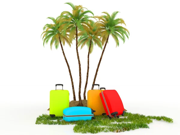 stock image Colored travel concept