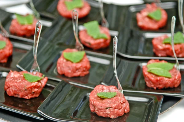 Gourmet of raw meat — Stock Photo, Image