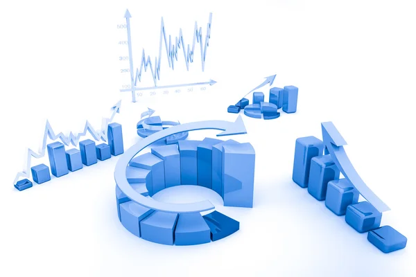 Gráfico de finanzas empresariales, diagrama, barra, gráfico —  Fotos de Stock