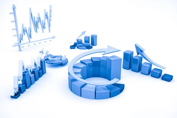 Geschäftsfinanzierungsdiagramm, Diagramm, Balken, Grafik — Stockfoto