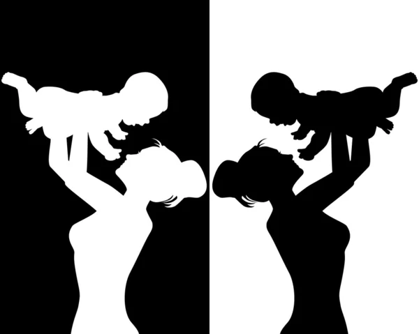 Mutter und Kind — Stockvektor
