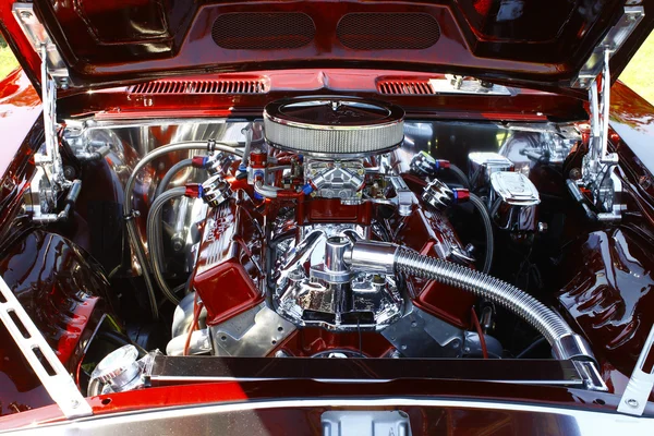 1969 Chevy Camaro Engine Stock Photo