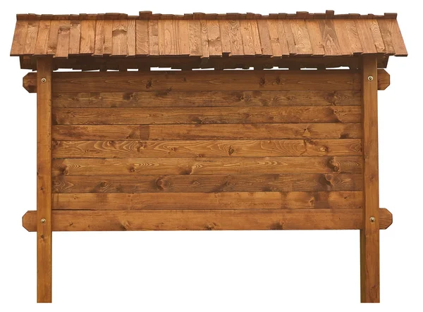 Sinal de madeira isolado no fundo branco — Fotografia de Stock