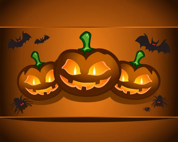 Calabaza de Halloween — Vector de stock