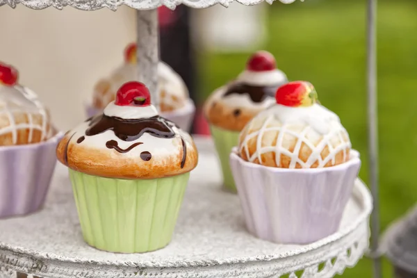 stock image Ceramic cupcake containers