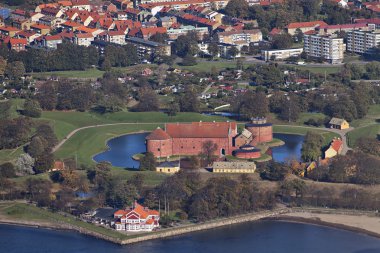 Landskrona citadel photographed from the air clipart