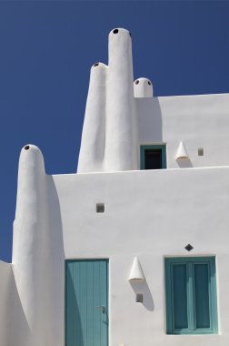 geleneksel santorini evi