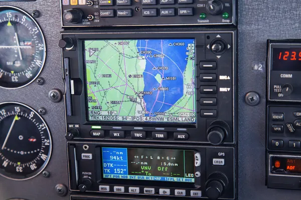 Vliegtuig cockpit — Stockfoto