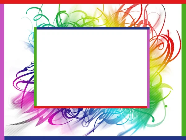 Colorful summer frame — Stock Photo, Image