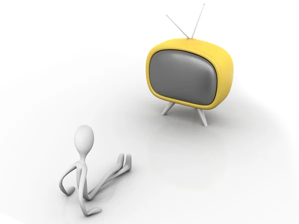 Watching TV — Stock Photo, Image