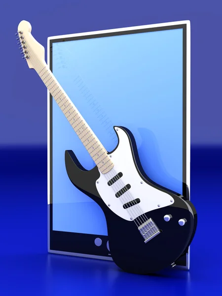 Muzyka typu tablet pc — Zdjęcie stockowe