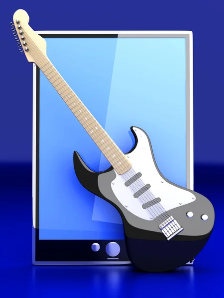 Música Tablet PC — Fotografia de Stock