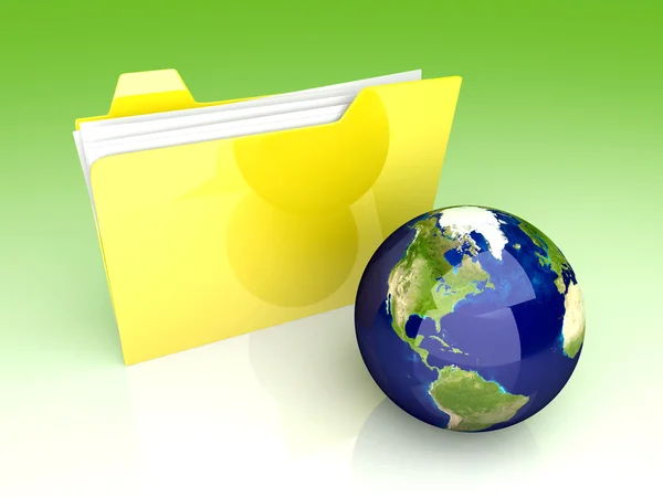 stock image Global Folder - America