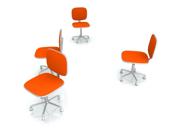 Krzesła biurowe — Zdjęcie stockowe