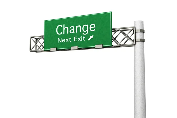 Highway Sign - Change — Stock Photo, Image