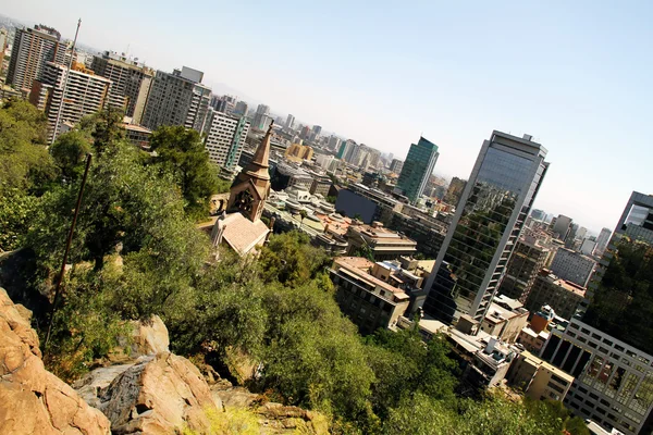 Vista sobre Santiago de Chile — Foto de Stock