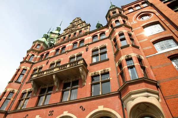 Historisches Gebäude in der Speicherstadt in Hamburg — Stockfoto