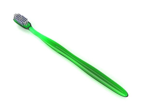 Escova de dentes verde — Fotografia de Stock