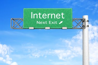 Highway Sign - Internet clipart