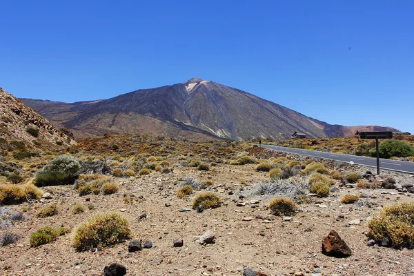 De kegelvormige vulkaan Teideberg of el teide — Stockfoto