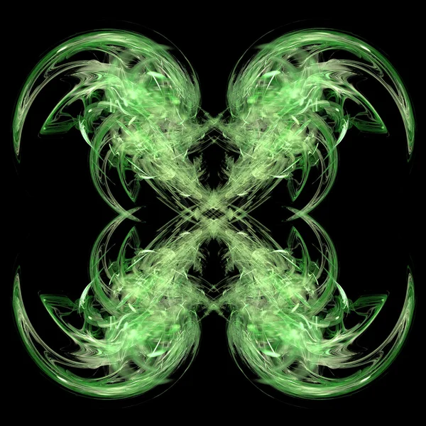 Green Symmetrical Abstrat Background — Fotografie, imagine de stoc