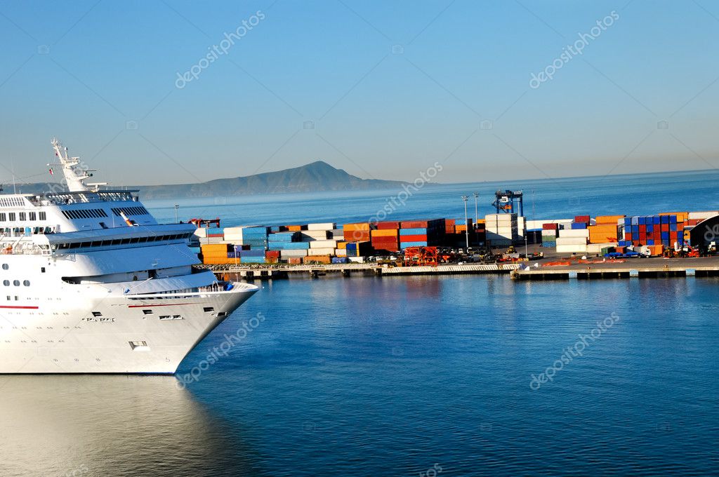 Cruise Ship Coming Into Port at Ensenada, Mexico Stock Photo by ©blfink ...