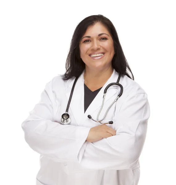 Attrayant médecin hispanique féminin ou infirmière — Photo