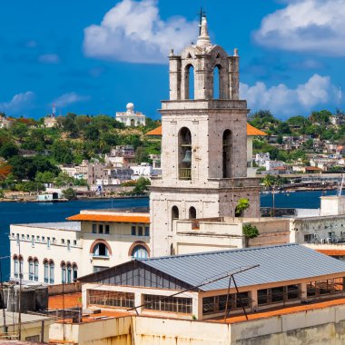 The church of San Francisco in Old Havana clipart