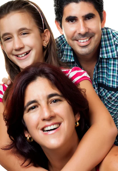 İspanyol, mutlu bir aile portresi — Stok fotoğraf