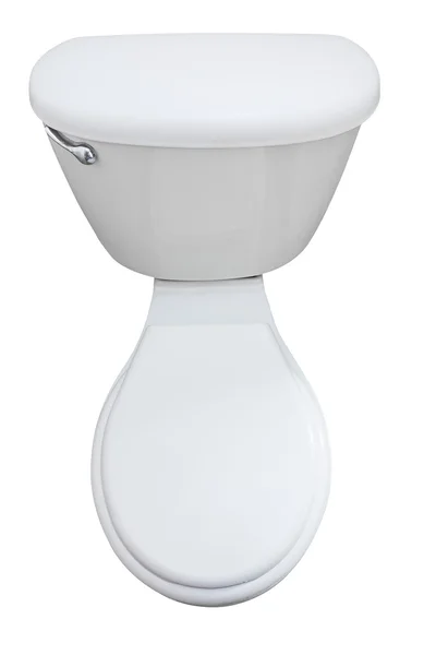 Assento de vaso sanitário isolado em branco — Fotografia de Stock