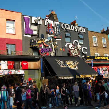 The Market at Camden Town in London clipart