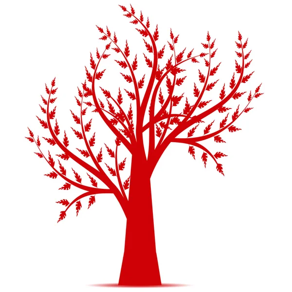 Τέχνη δέντρο σιλουέτα — Διανυσματικό Αρχείο
