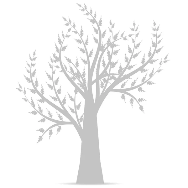 Силуэт художественного дерева — стоковый вектор