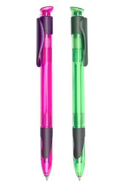 Canetas esferográficas coloridas — Fotografia de Stock