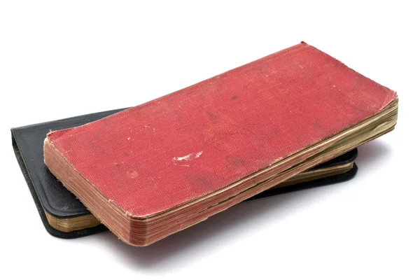 Kırmızı ve siyah Notebook — Stok fotoğraf