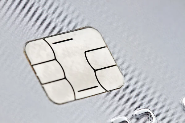 Chip de una tarjeta de crédito — Foto de Stock
