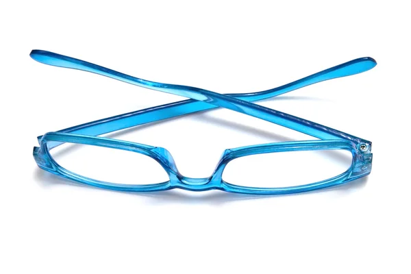 青のメガネ — ストック写真